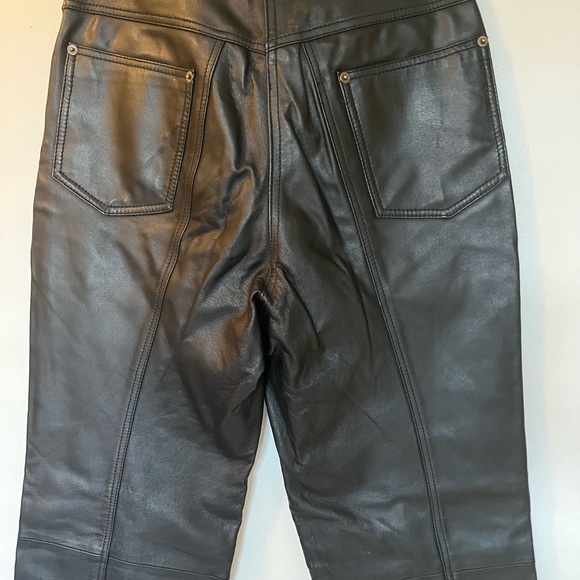 High waisted leather pants Oscar Leopold - Picture 4 of 7